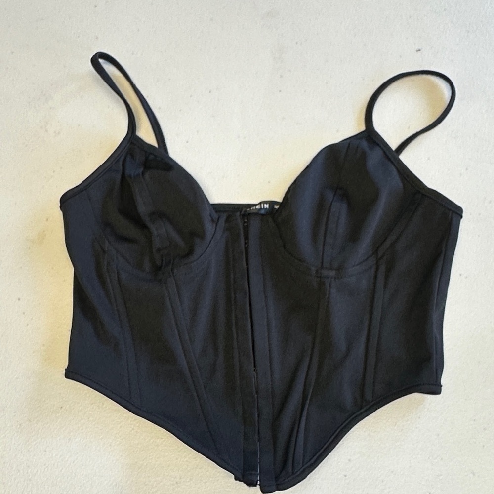 SHEIN Corset Style Crop Top